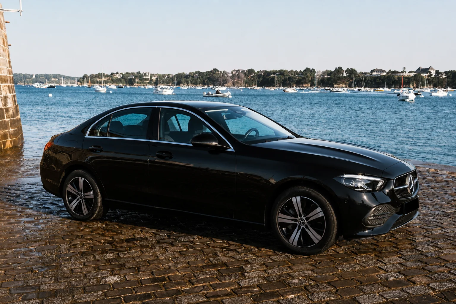Mercedes Classe C de Royal VTC sur la Côte d’Émeraude